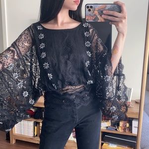 Laguna Moon Beaded Top